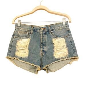 Brandy Melville MELVILLE Made in Italy Destroyed Distressed Shorts Size 4